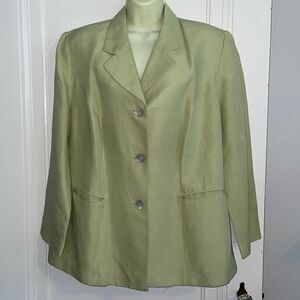 Casual Corner Woman light green blazer/jacket‎